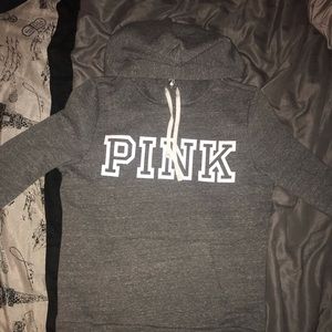vs pink grey pullover hoodie